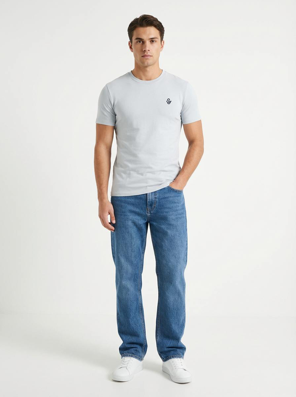 T-Shirt signé SW Gris pastel
