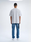 T-Shirt oversize Gris pastel