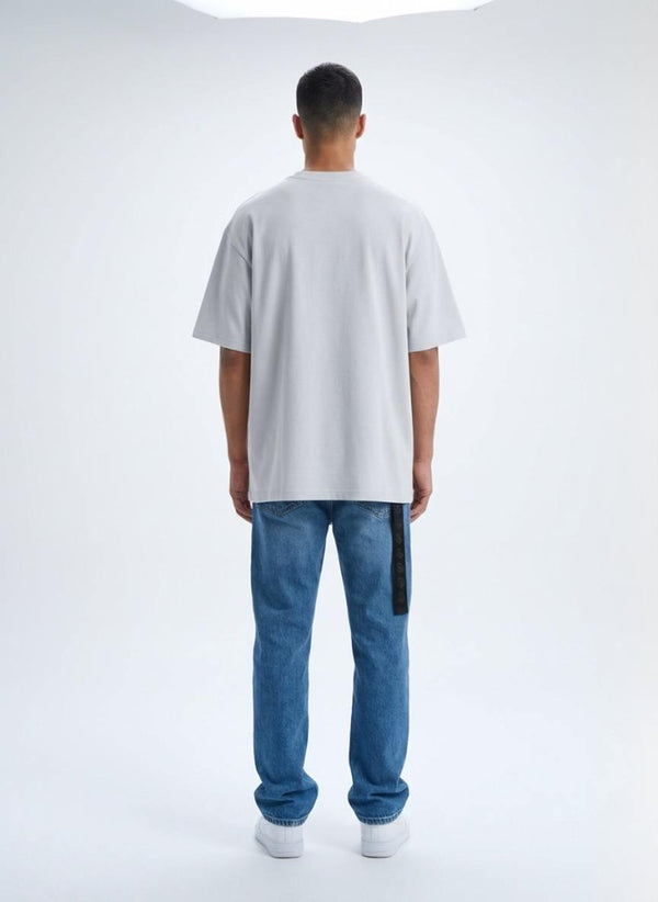 T-Shirt oversize Gris pastel