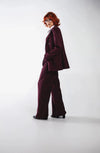 Costume oversize burgundy