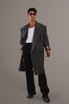 Manteau oversize gris anthracite