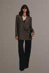 Veste oversize kaki profond