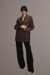 Veste oversize kaki profond