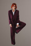 Costume oversize burgundy