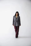 Blazer oversize gris