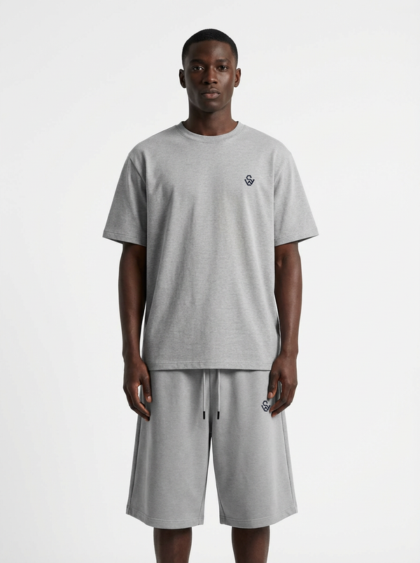 Ensemble Short signé SW Gris