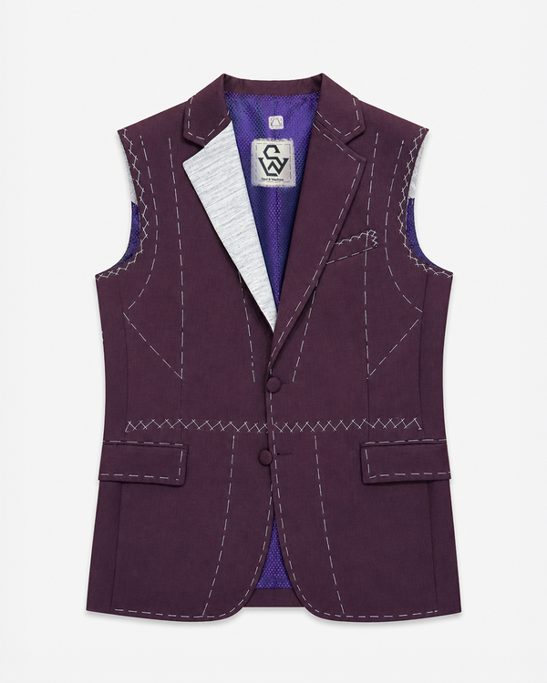 Veste sans manches burgundy