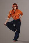 Veste orange brûlé