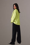 Veste jaune fluo en lin