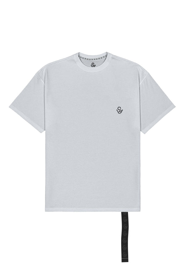 T-Shirt oversize Gris pastel