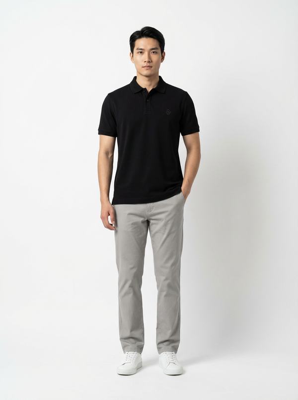 Polo signé SW Noir