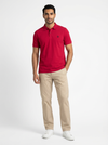 Polo signé SW Rouge alizarine